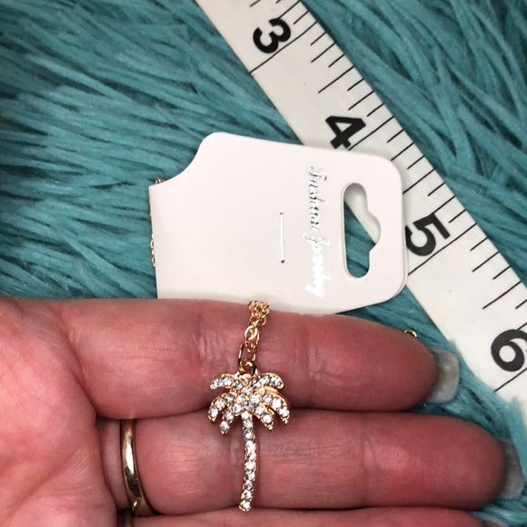 Jewelry | 325 Rhinestone Palm Tree Necklace | Poshmark